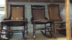 How Great Fabrics Change Old Rocking Chairs