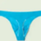 Thumbnail: Sexy Mens Seamless Thong Ice Ultra Thin Sports Fitness Bulge Pouch G-String Male