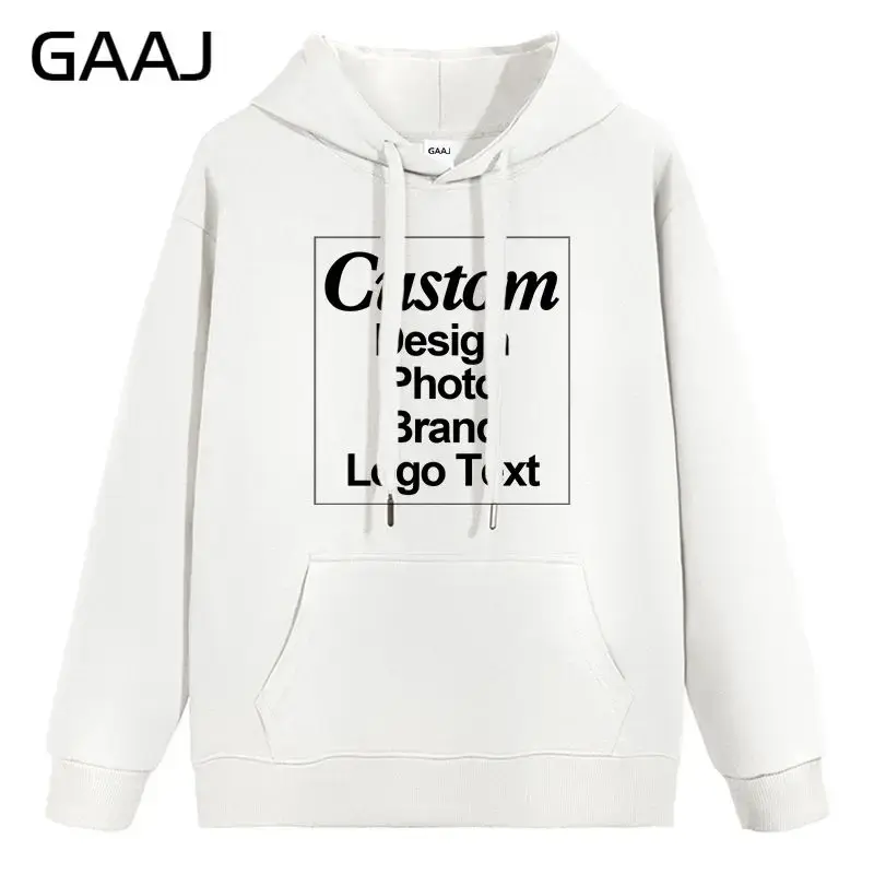Thumbnail: High Quality Custom Hoodie Cotton Sweatshirt Print Embroidery Brand Logo Text
