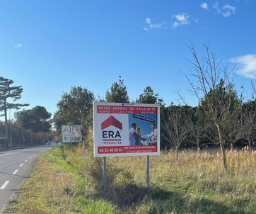 Panneau affichage publicitaire immobilier - Agence immobilière ERA Plein Sud
