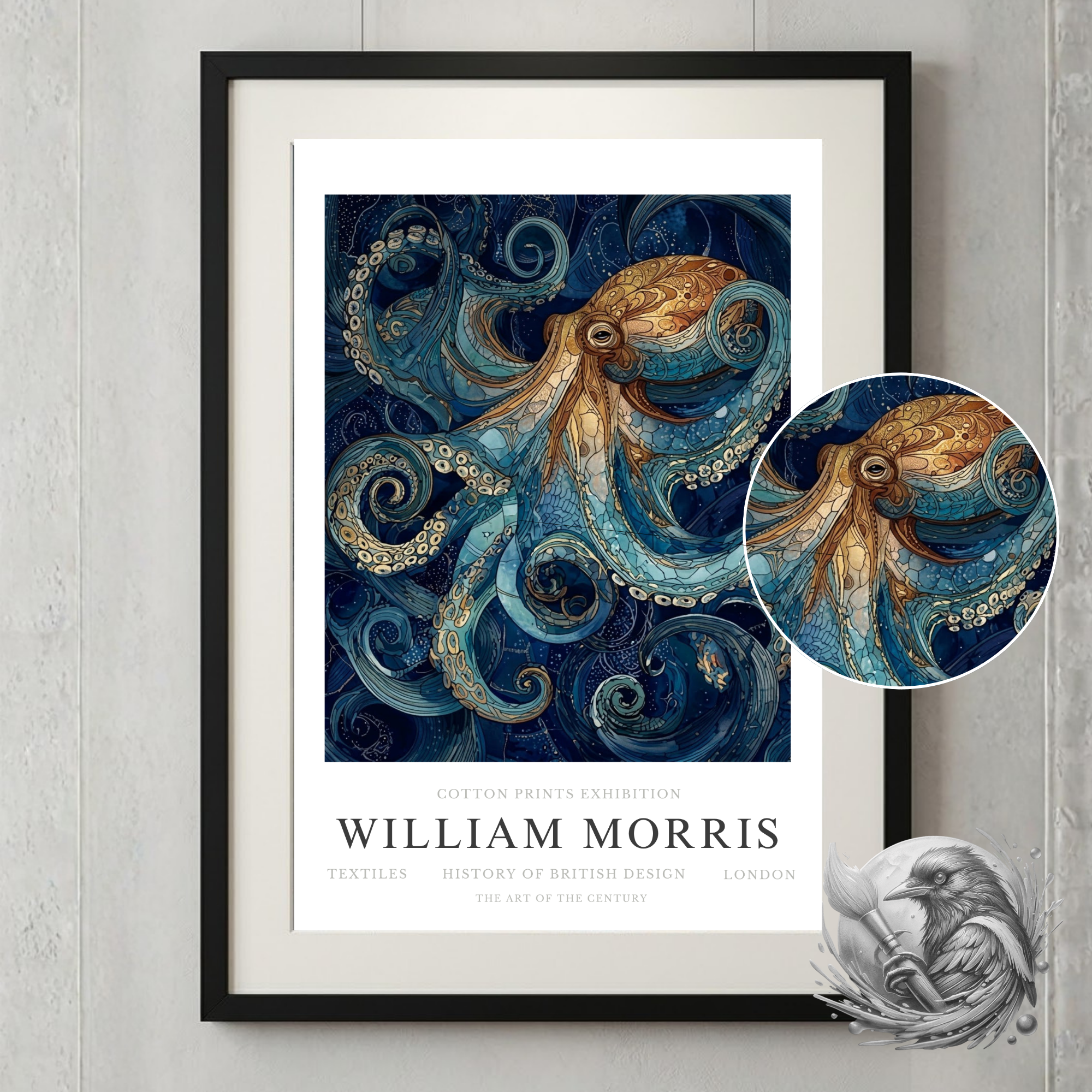 William Morris Octopus
