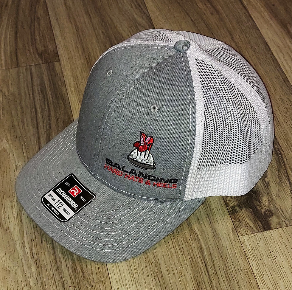 Thumbnail: Sport Hat - Red, Dk Grey & Lt Grey