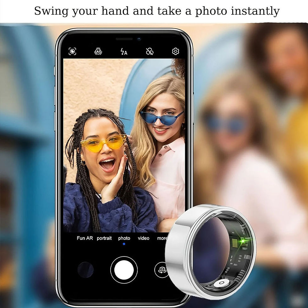 Thumbnail: Smart Fitness Ring with Heart Rate Blood Oxygen Tracking