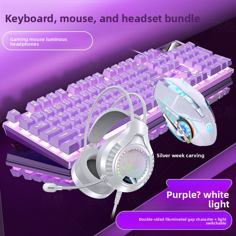 Thumbnail: Silver Eagle K500 Wired Keyboard and Mouse Set