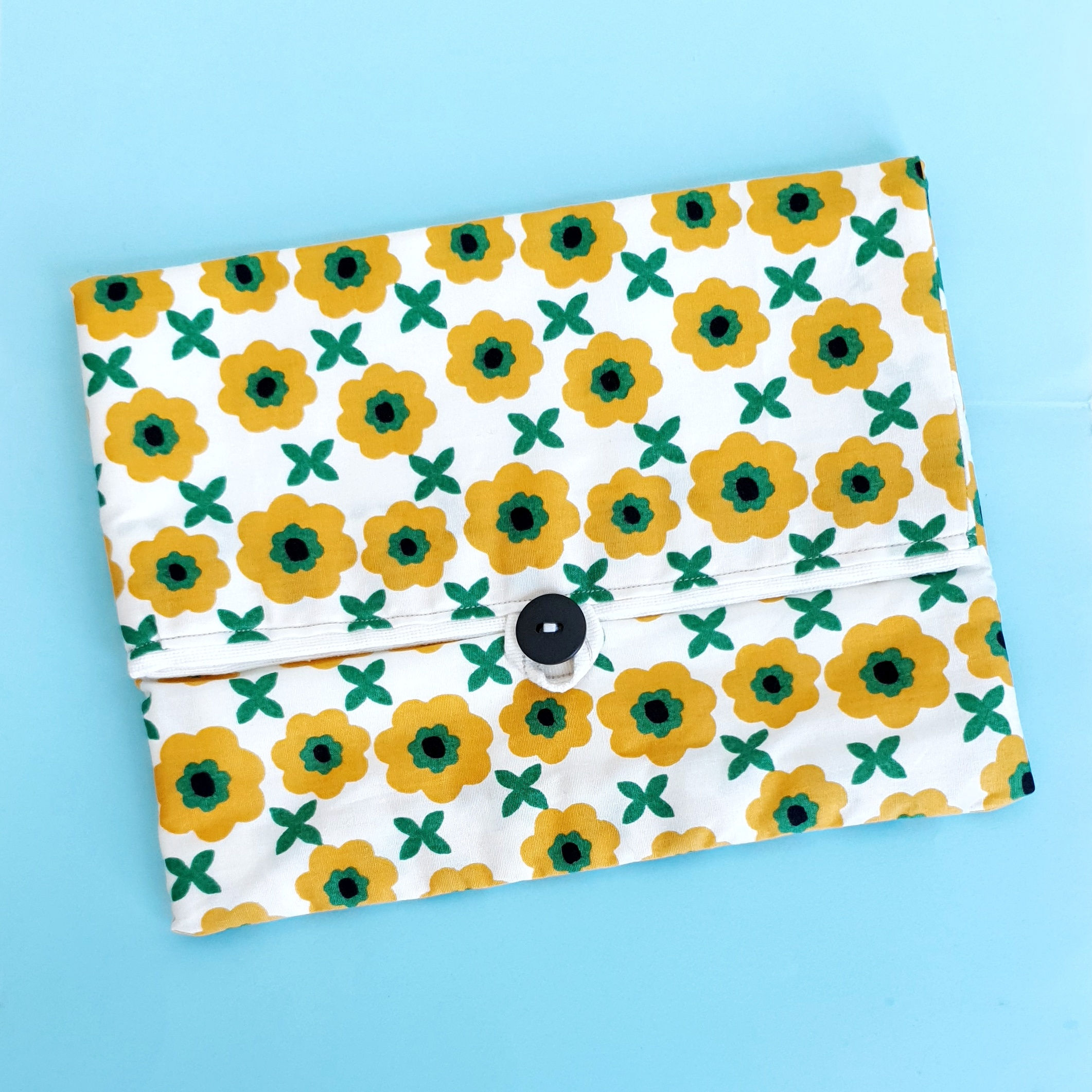 Yellow Poppy Foldover Pouch