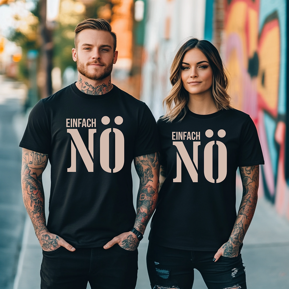 schwarzes Unisex T-Shirt mit Spruch Couple T-Shirt Paar T-Shirt