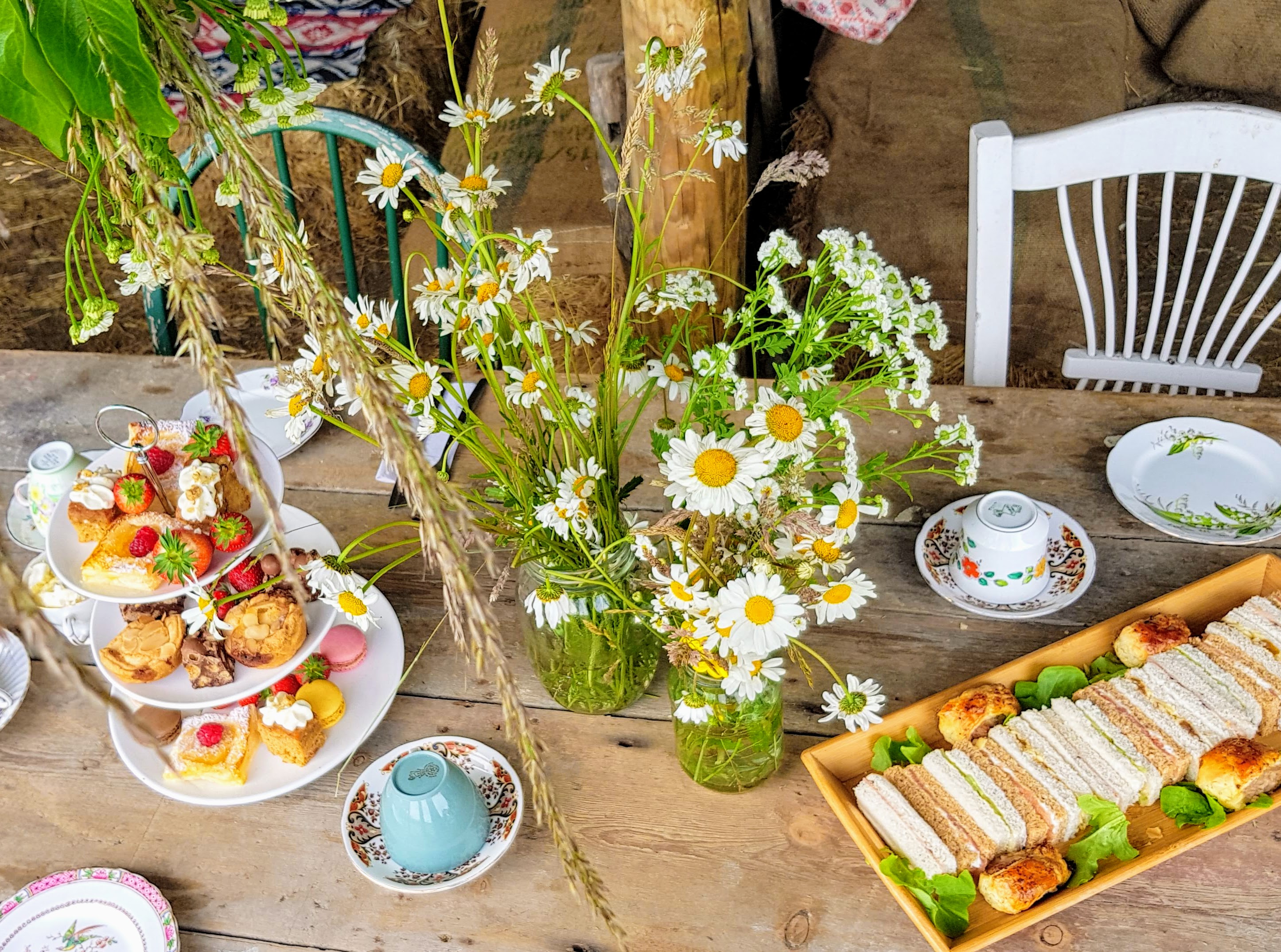 Arranged Food and Objects