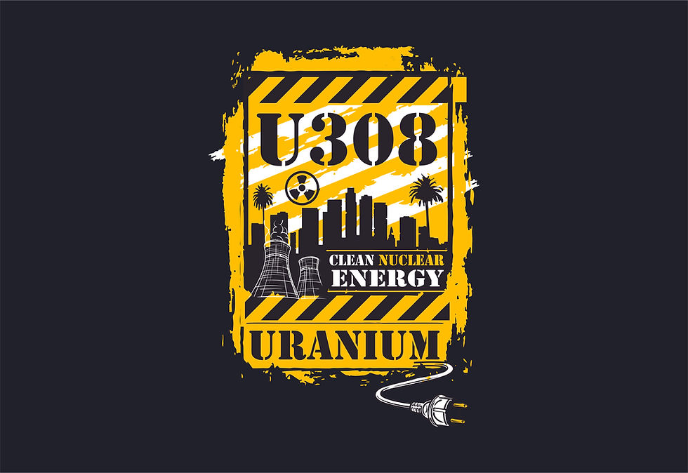 Thumbnail: Uranium Bull - Black Tshirt