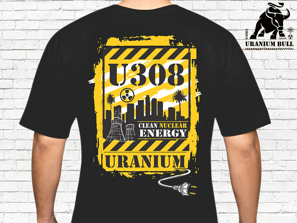 Thumbnail: Uranium Bull - Black Tshirt