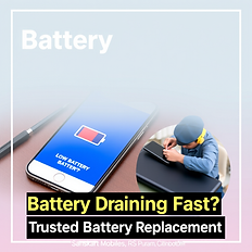 Battery draining fast? Trusted battery replacement