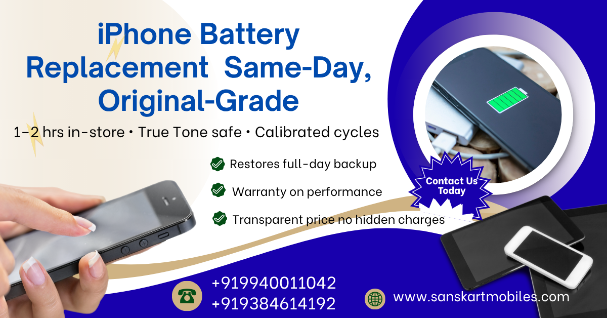 iPhone 8 Battery Replacement in Coimbatore