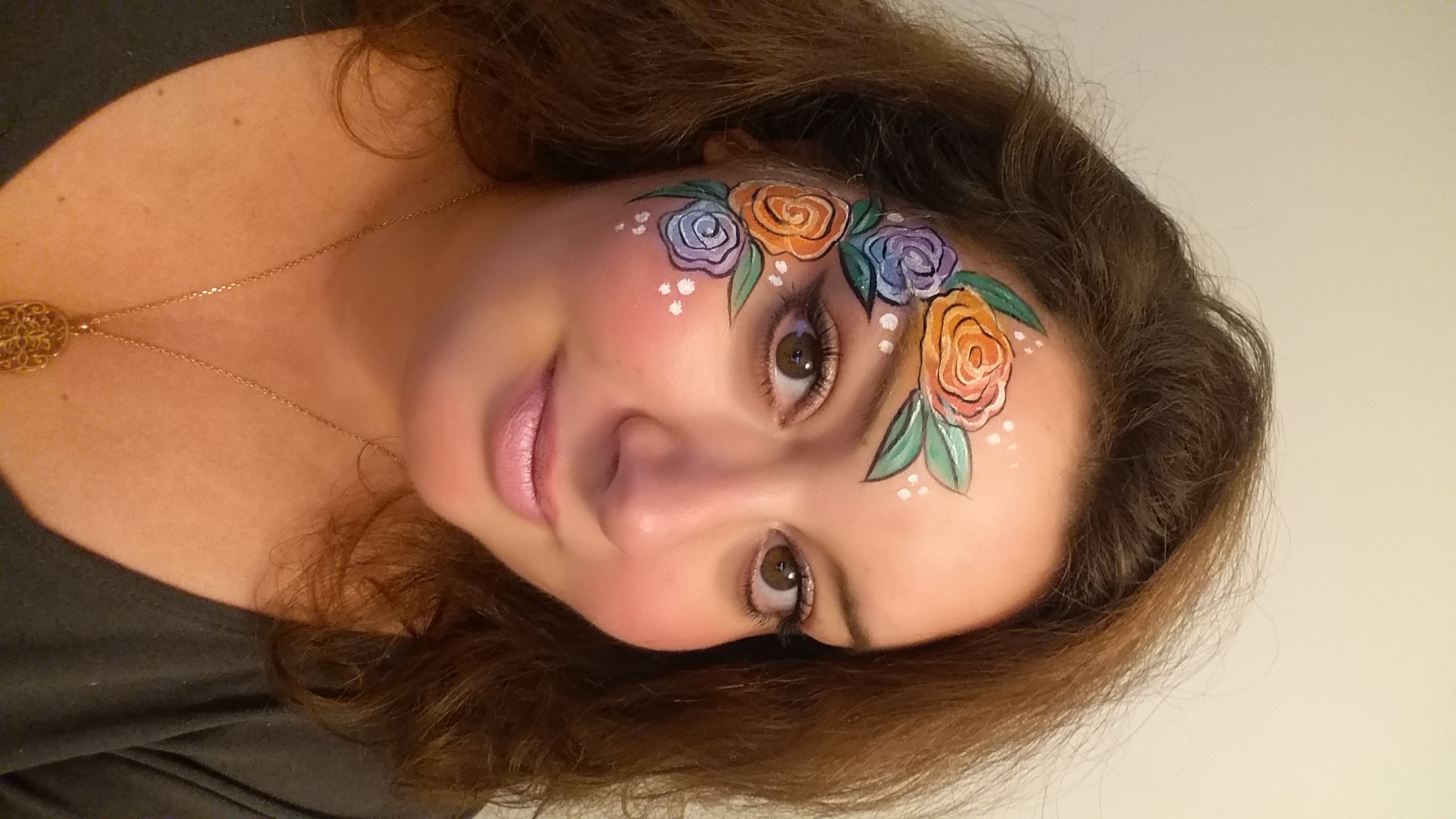 maquillage fleurs