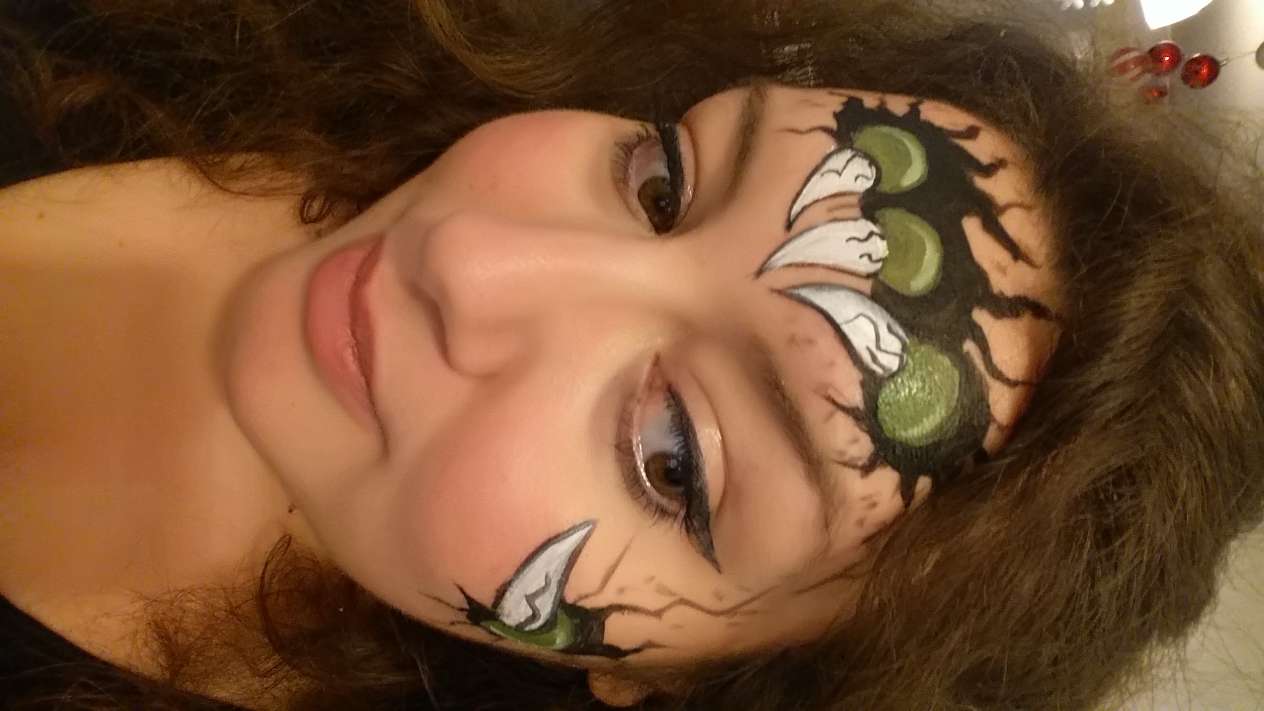 Face painting monster