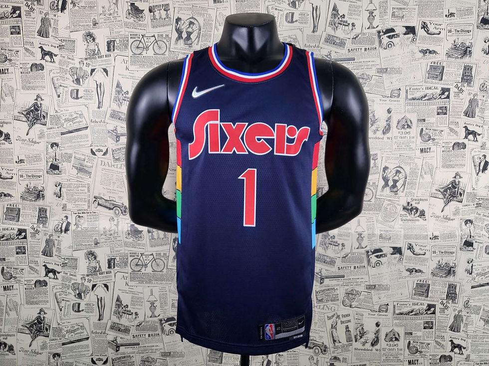 Miniatura: Philadelphia 76ers Azul Marinho | NBA 2022 Versão Cidade
