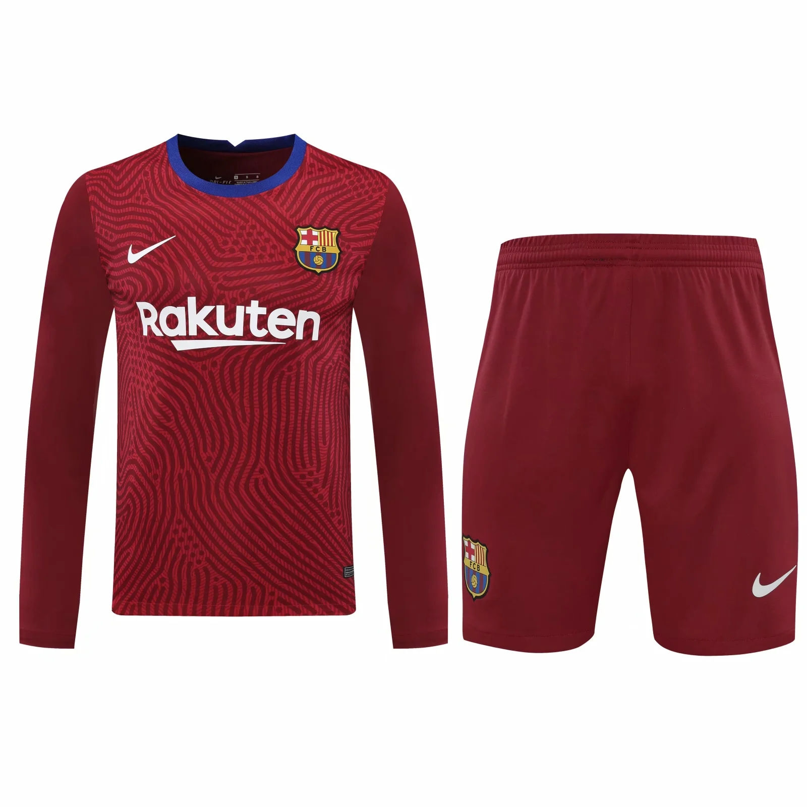 Barcelona manga longa 2020/21 Vermelha