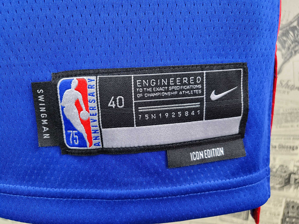 Miniatura: Detroit Pistons Azul | NBA 75º Aniversário