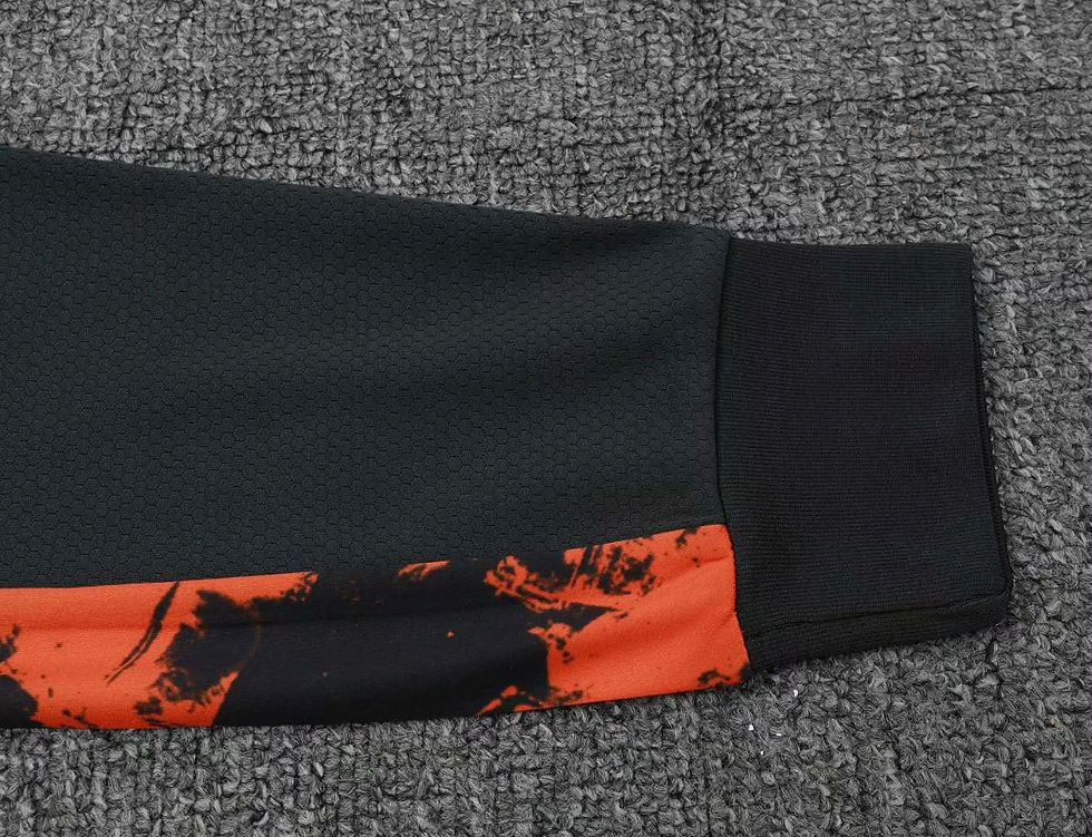 Miniatura: Manchester United manga longa 2020/21 Preto/Laranja
