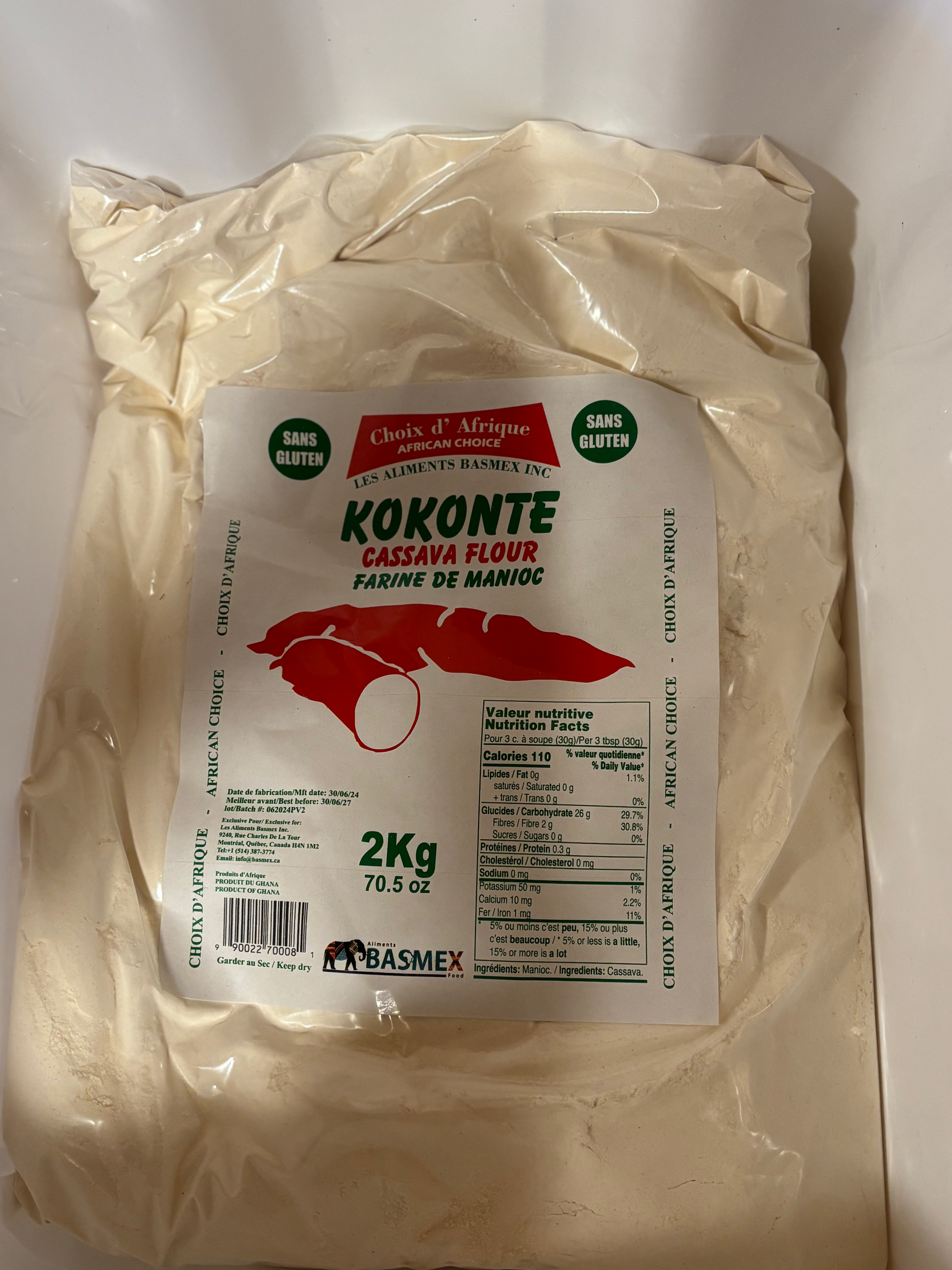 Farine de manioc 2kg