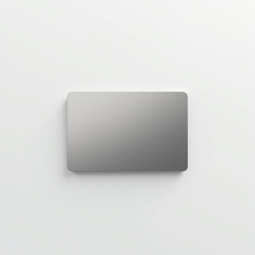 Brushed Steel Card