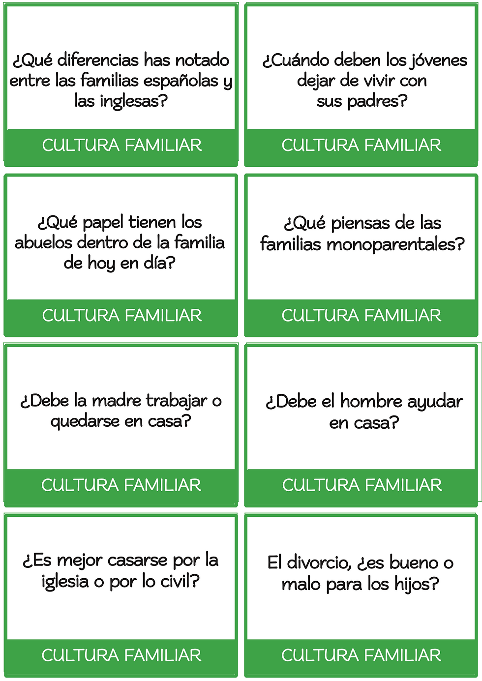 Thumbnail: SPANISH Conversation Cards - Advanced Speaking Activities