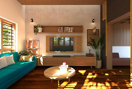 Interior view of minimalist apartment