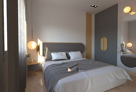 Interior view of minimalist apartment