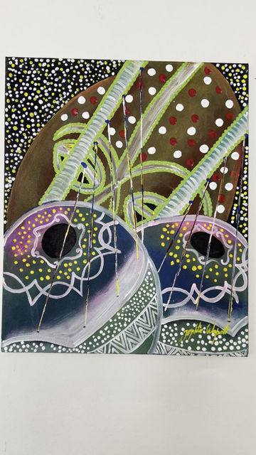 Thumbnail: Mask and music  instruments