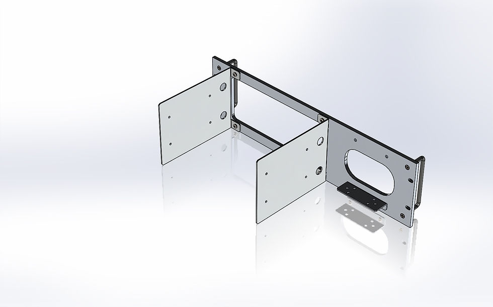 Thumbnail: 3U Panel for ICOM 7300/9700 - Mirrored from standard panel
