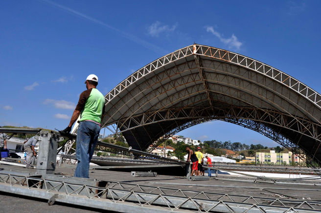 Começa a montagem dos estandes da 20ª Flumisul