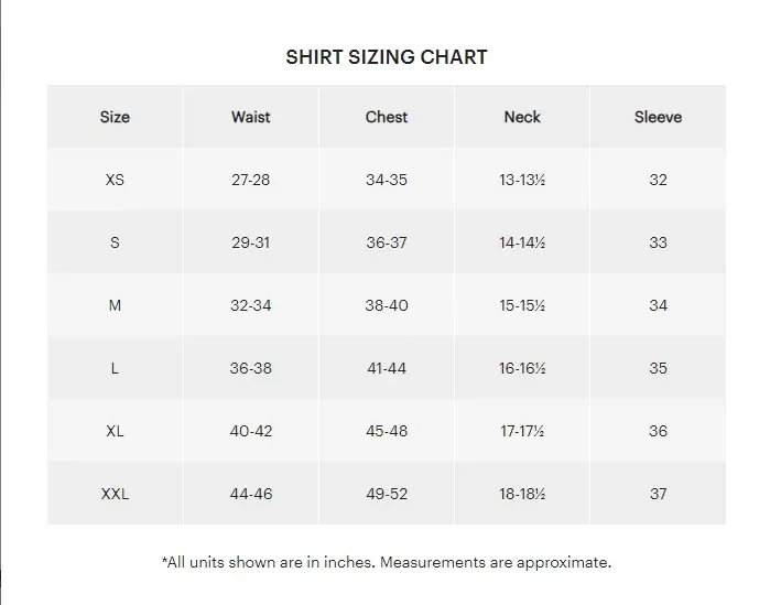 Thumbnail: Dark Denim Slim Fit Shirt Measurement