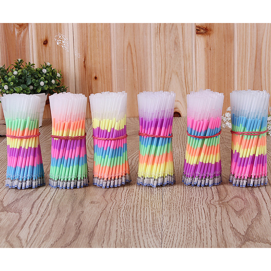 Thumbnail: Rainbow Colours Refill Ink Highlighters Gel Pen