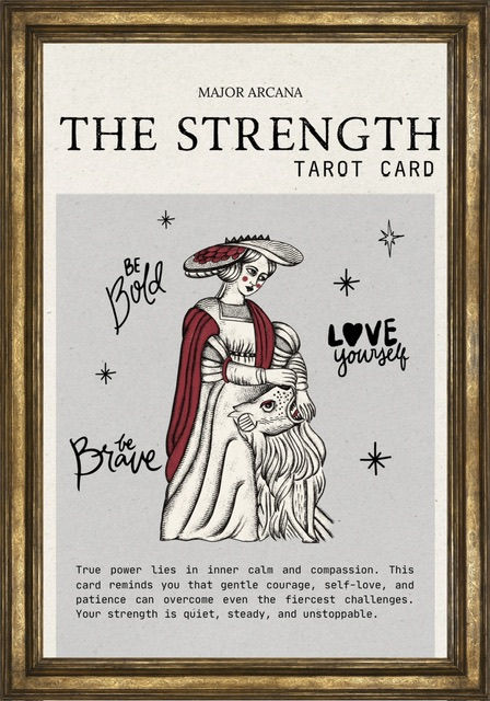 Tarot Güç kartı poster