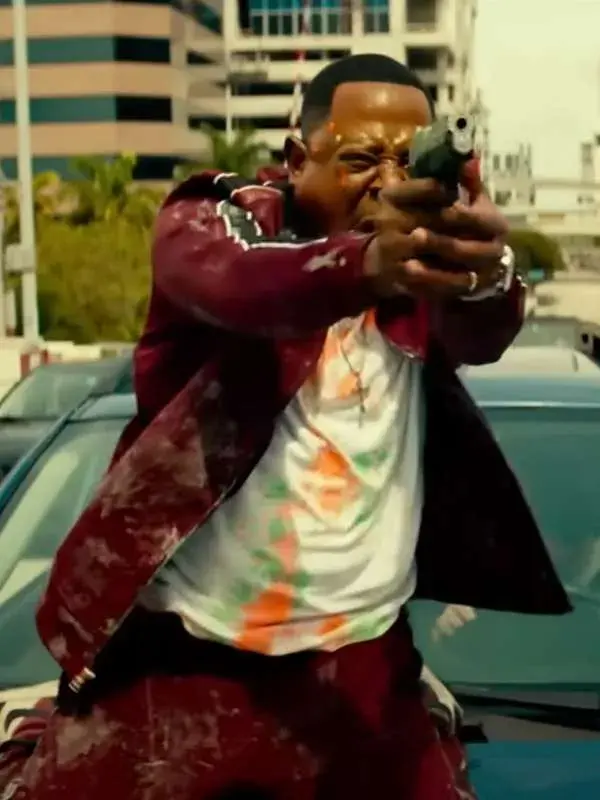 Martin Lawrence Bad Boys 4 Marcus Burnett Maroon Track Jacket