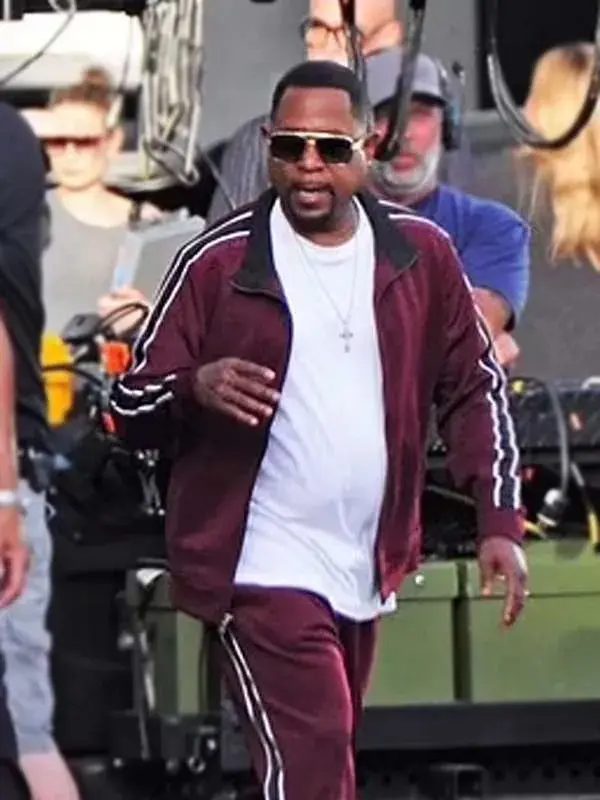 Martin Lawrence Bad Boys 4 Marcus Burnett Maroon Track Jacket