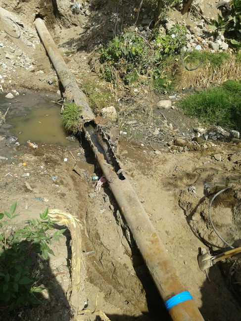 EN ZACATELCO CONCLUYEN TRABAJOS DE REPARACIÓN DE TUBO DE DESCARGAS DE AGUAS RESIDUALES