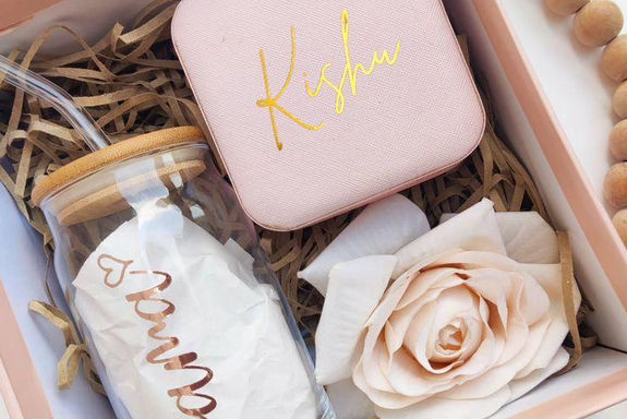 special gift, custom with custom glass bottle