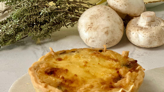 Truffled Mushroom and Cheese Quiche
