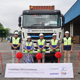 Toyota Tsusho Uji Coba Truk Kontainer Listrik Heavy Duty 423 kWh Jalur Priok – Cikarang