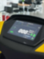 Touchscreen speedometer.