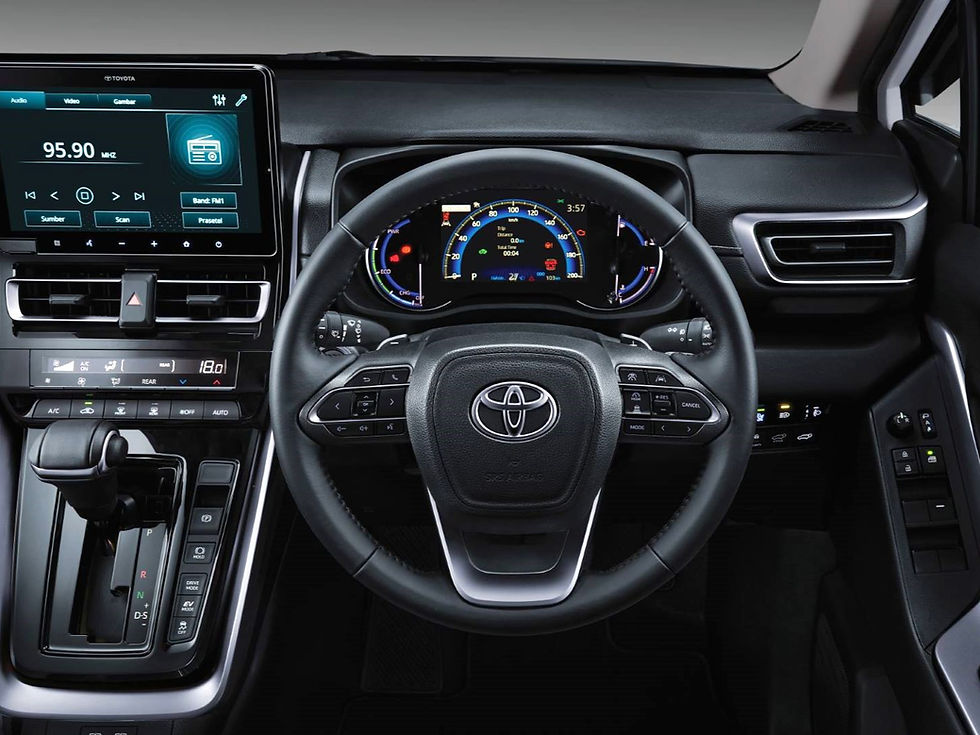 Dimensi infotainment screen membesar.