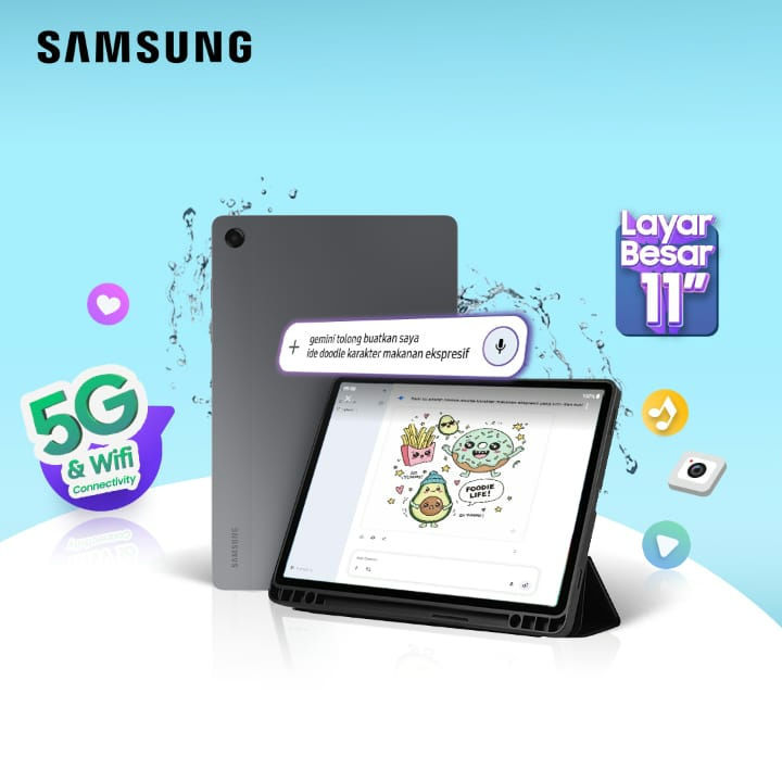 Samsung Luncurkan Galaxy Tab A11+Tablet 5G dengan Layar Luas dan AI Hanya Dua Jutaan Saja!