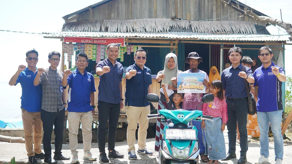 Yamaha Motor Indonesia mengucapkan selamat kepada Ibu Sartina.
