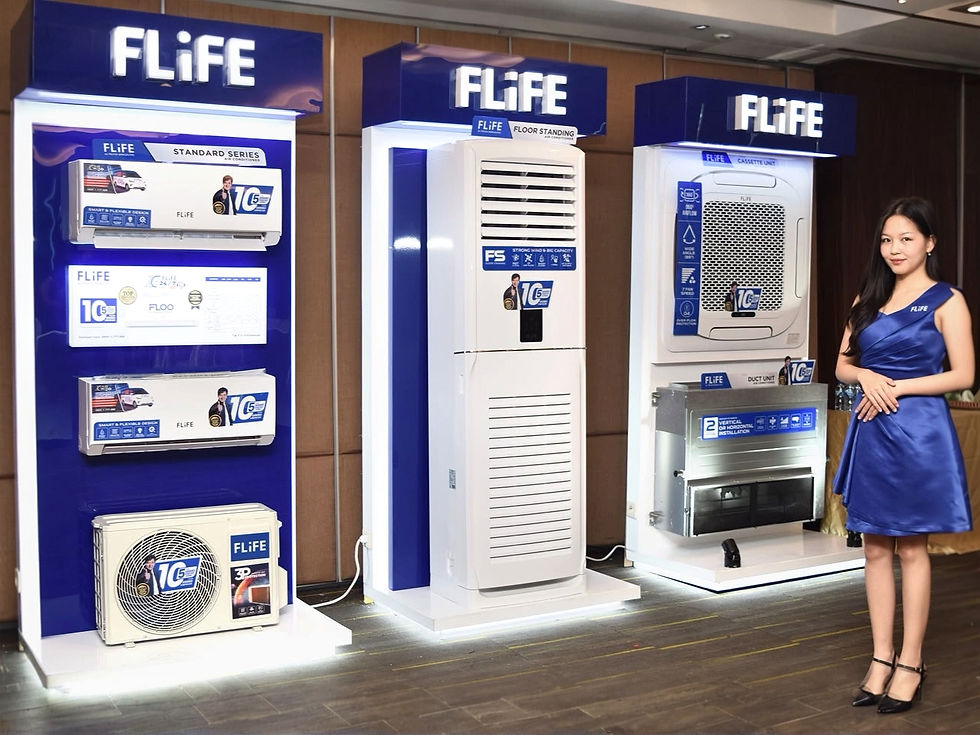 FLiFE FLOO Standard Series dibekali fitur Smart Cleaner untuk menjaga kebersihan unit bagian dalam, Ultra Silence Mode untuk operasional lebih senyap, serta Gold Fin pada evaporator guna meningkatkan perlindungan terhadap korosi.