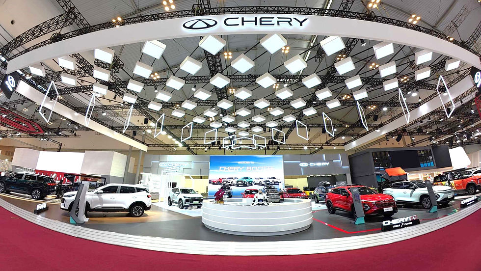 Line up lengkap Chery dari jajaran kendaraan Internal Combustion Engine (ICE), Battery Electric Vehicle (BEV) dan Hybrid (CSH).