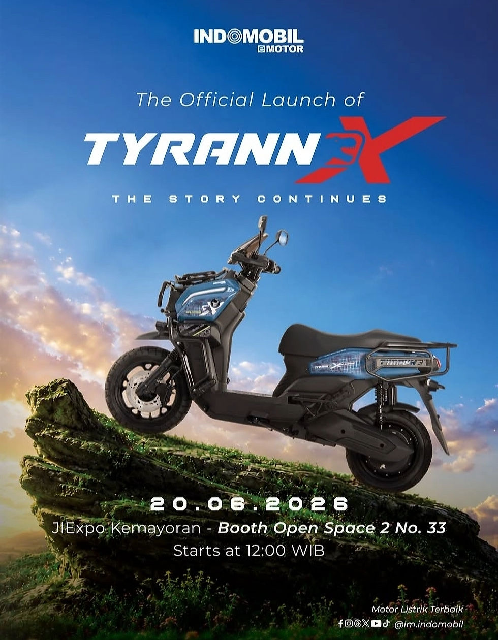 Tyranno X dirilis pada Jakarta Fair Kemayoran 2026, tepatnya di Booth Open Space 2 No. 33 pada 20 Juni kemarin. 