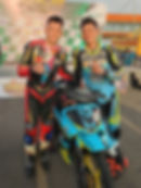 Tommy Salim duet bersama Rio Andriyanto, pembalap Tim PR Paku Alam X Eloan Toger Racing.