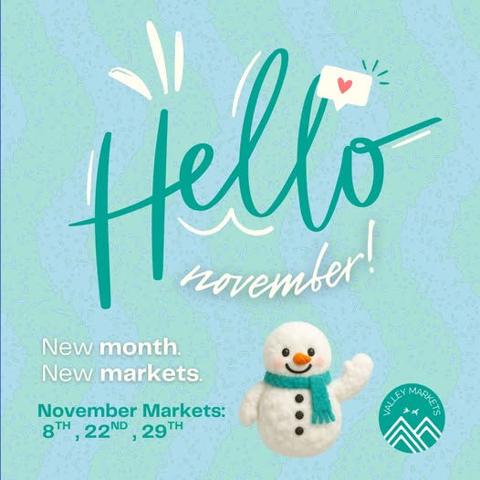 Fall Market November 8 @ Sahali Mall