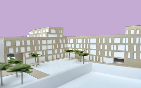 Maquette toont tuin buren