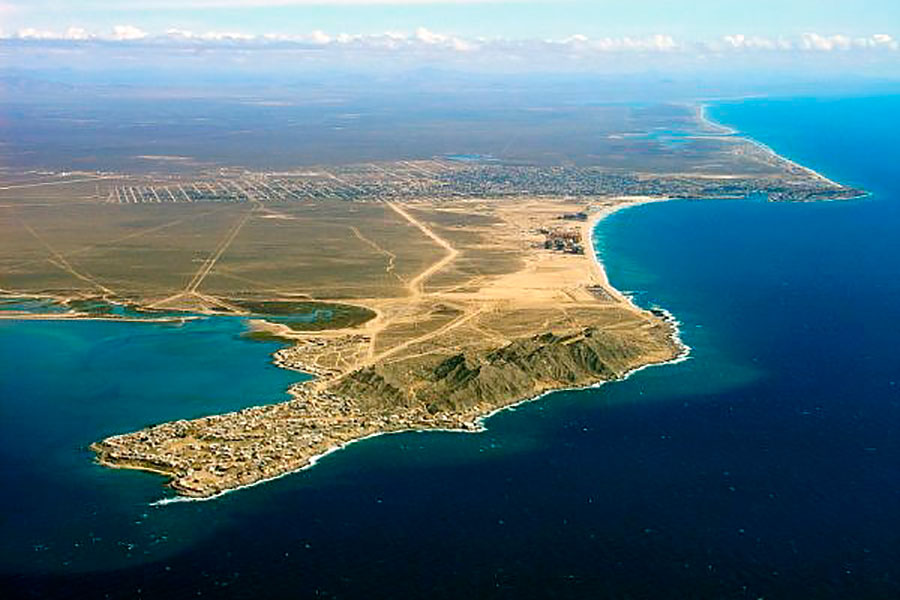 Vista aérea de Puerto Peñasco, Sonora