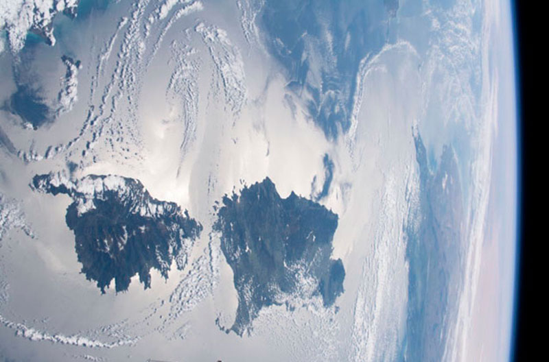 Efecto Sunglint en Córcega